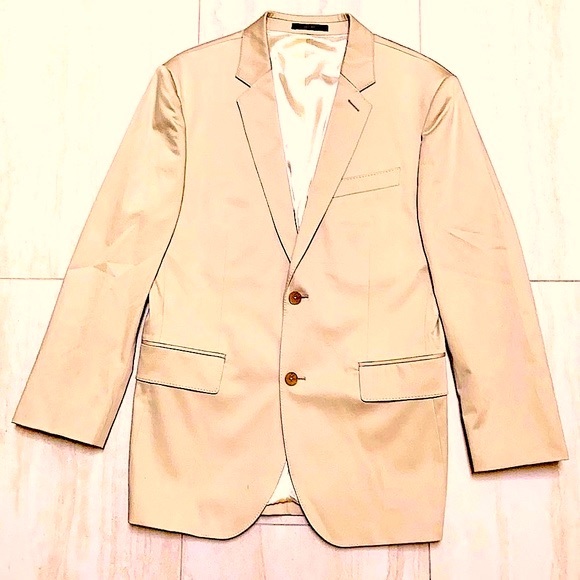 [Express] Men’s 40R Solid Beige Modern Suit Jacket